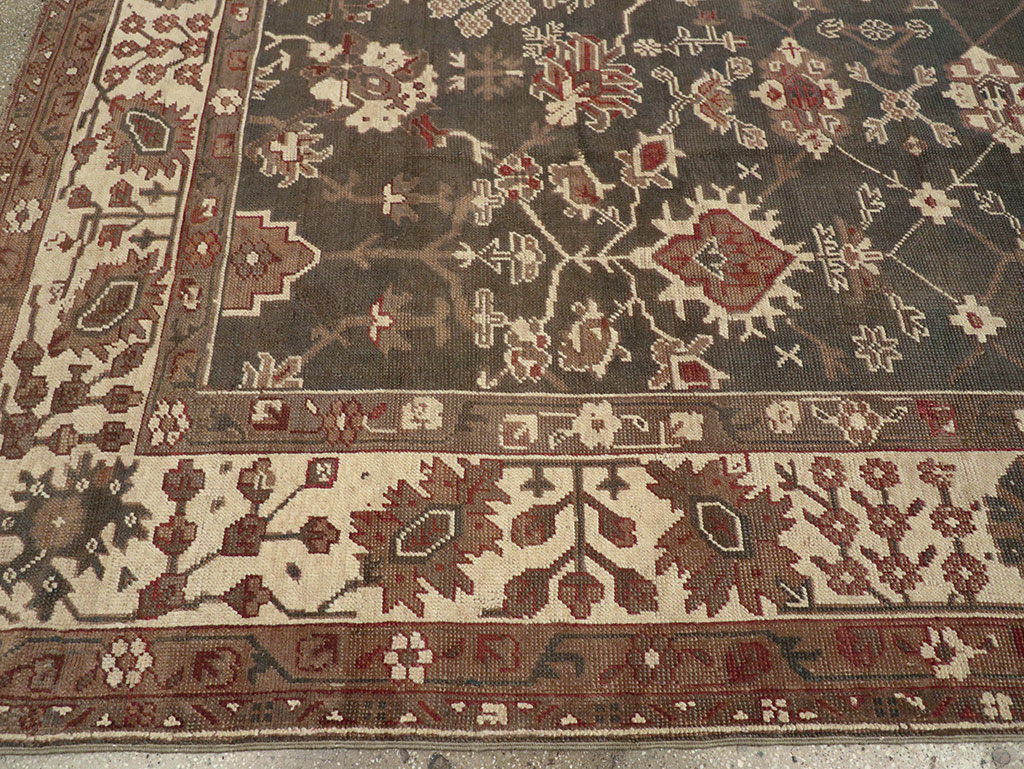 Antique Turkish Oushak Carpet, No.24821 - Gss