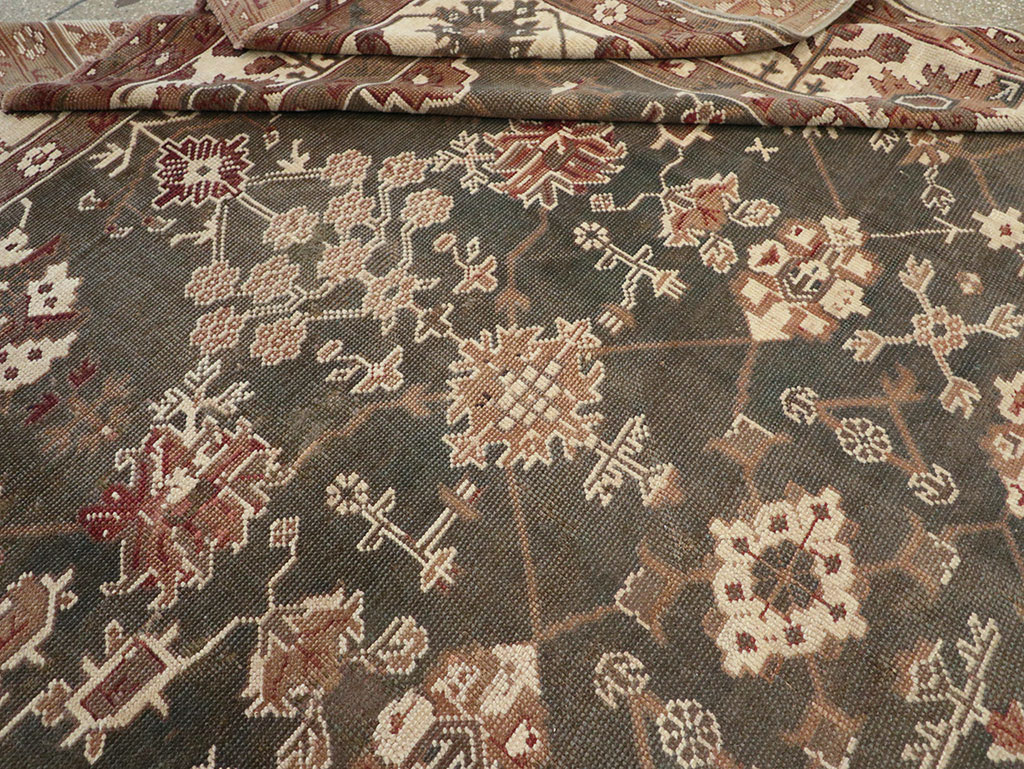 Antique Turkish Oushak Carpet, No.24821 - Gss