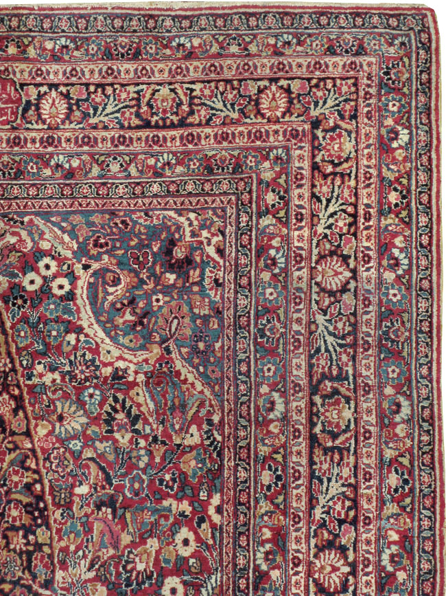 Antique Persian Mashad Carpet, No.24823 - Gss