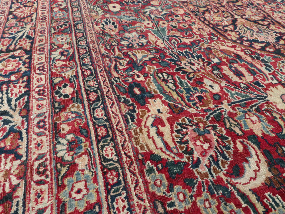 Antique Persian Mashad Carpet, No.24823 - Gss