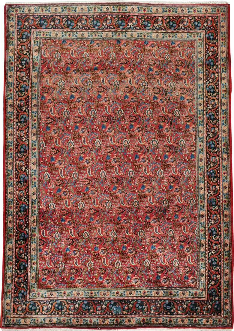 Vintage Persian Mashad Carpet, No.24825 - Gss