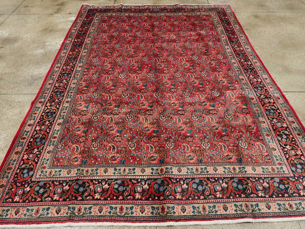 Vintage Persian Mashad Carpet, No.24825 - Gss