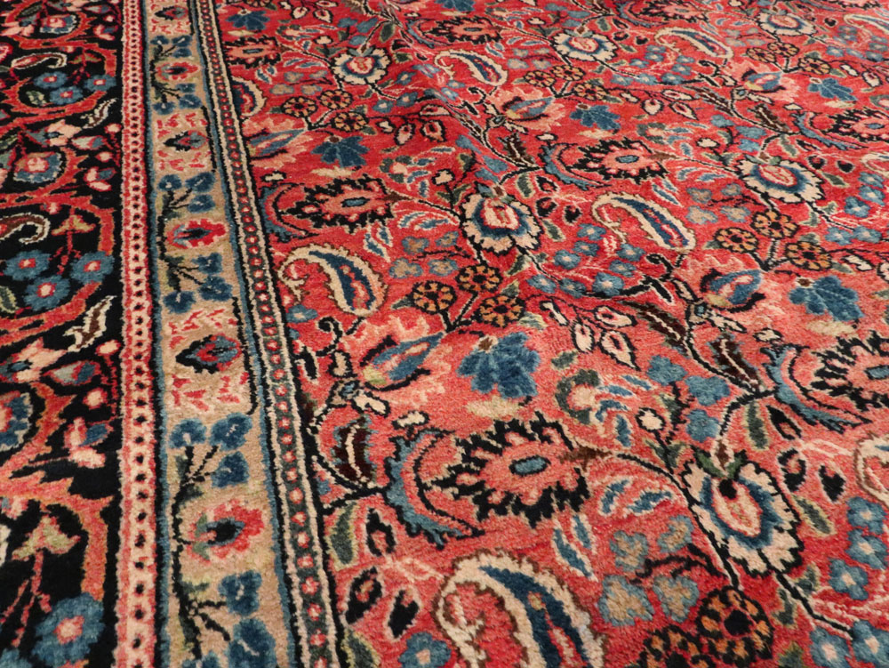 Vintage Persian Mashad Carpet, No.24825 - Gss