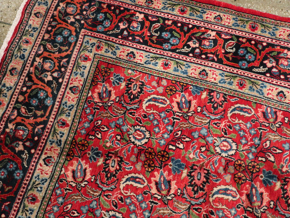 Vintage Persian Mashad Carpet, No.24825 - Gss