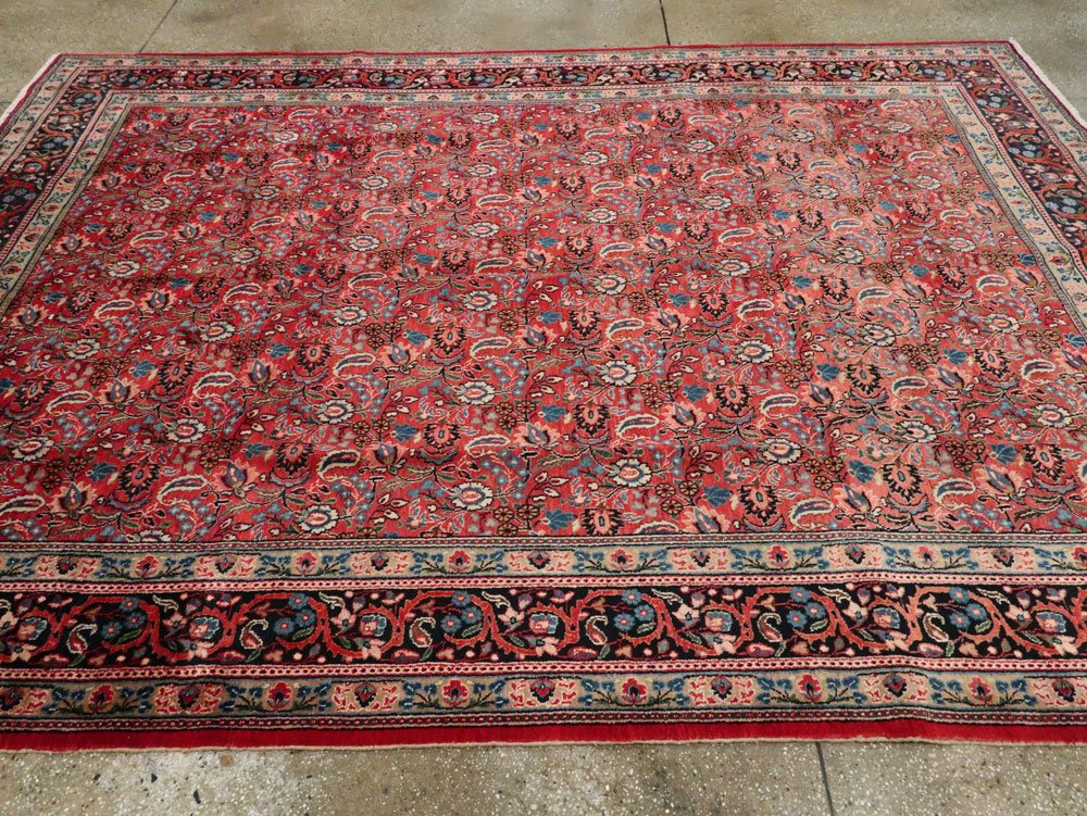 Vintage Persian Mashad Carpet, No.24825 - Gss