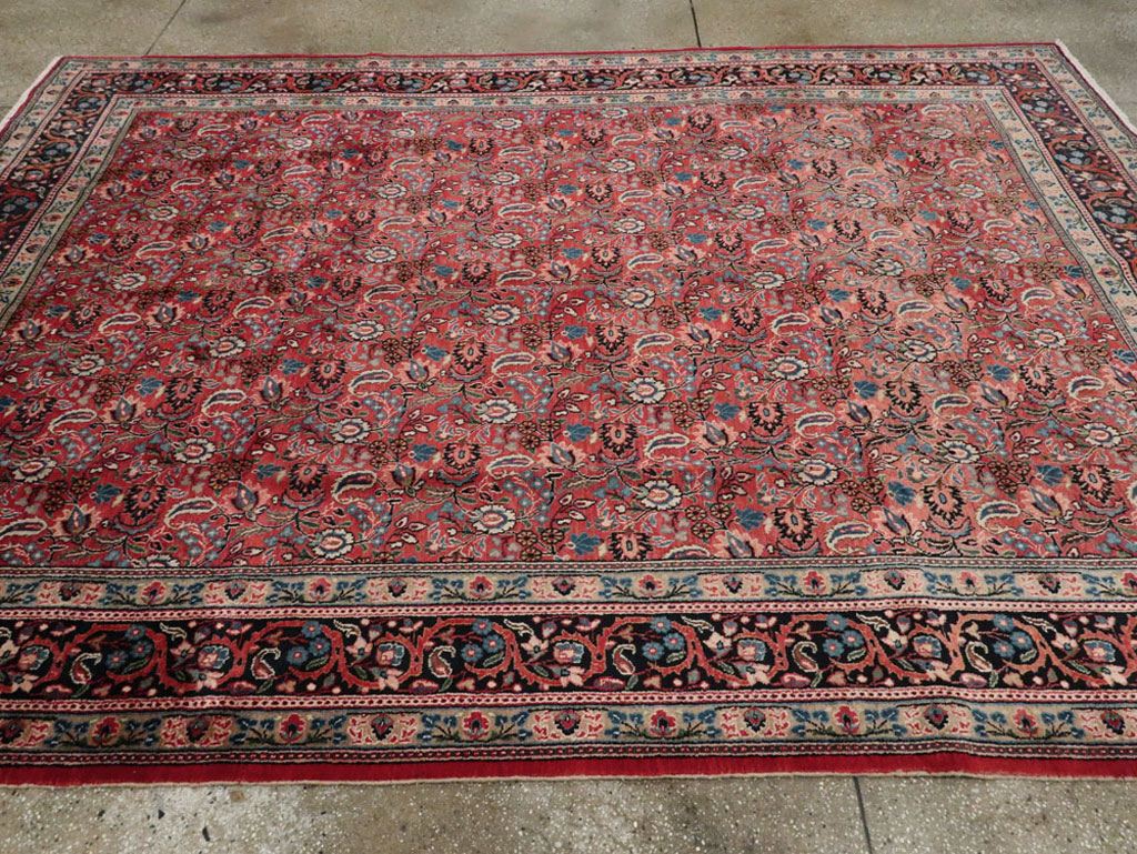 Vintage Persian Mashad Carpet, No.24825 - Gss