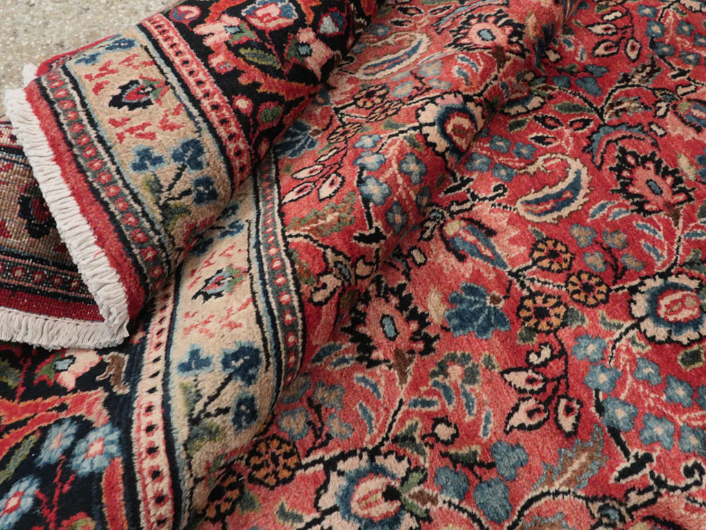 Vintage Persian Mashad Carpet, No.24825 - Gss