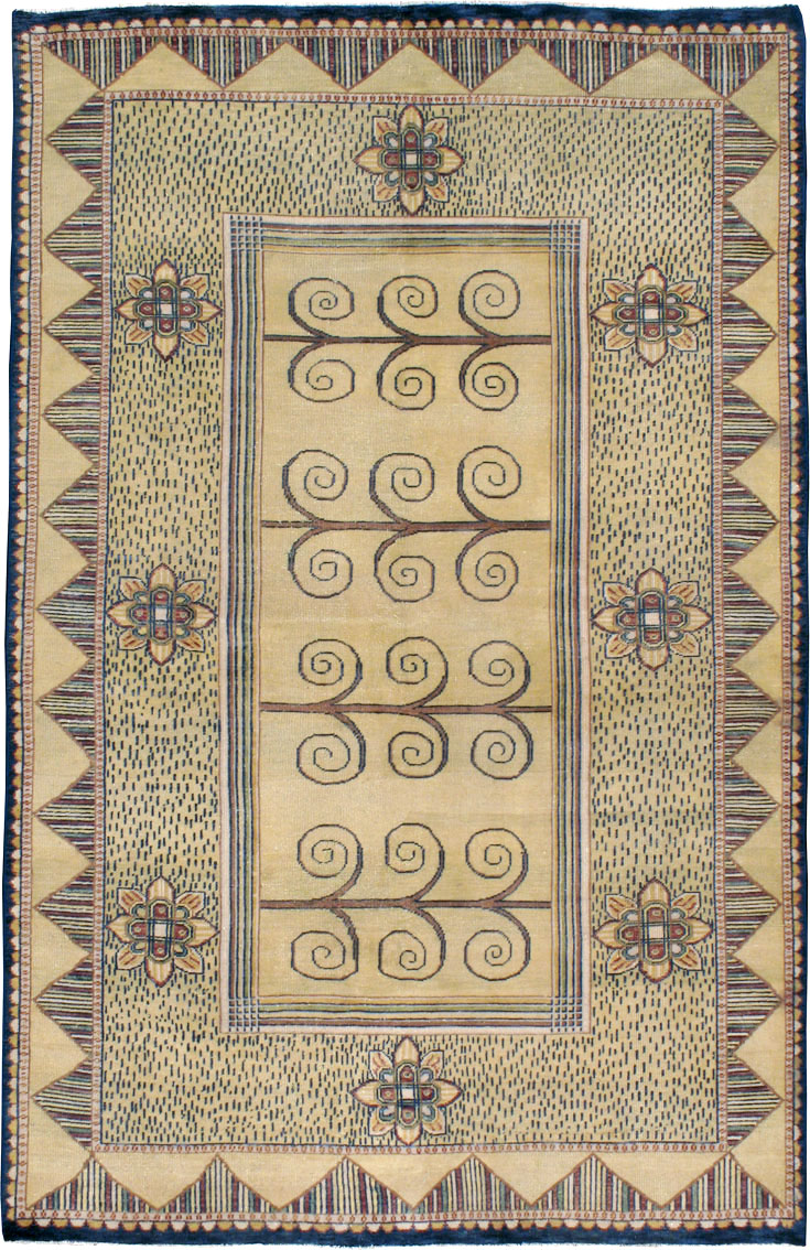 Vintage Indian Modern Rug, No.24834 - Gss