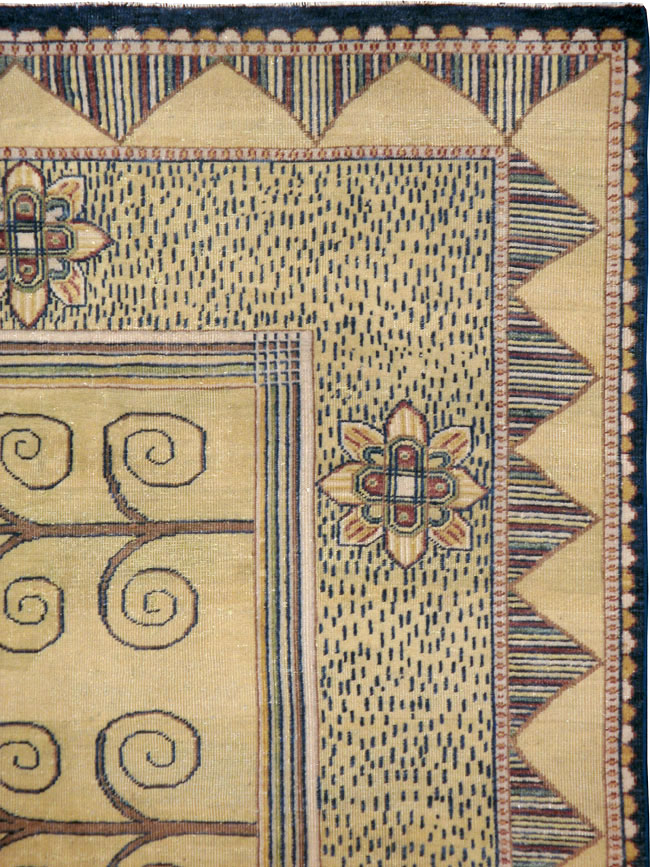 Vintage Indian Modern Rug, No.24834 - Gss