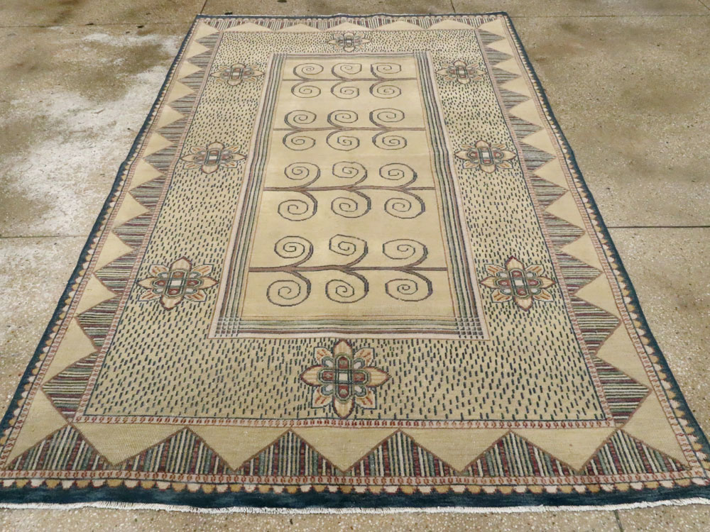 Vintage Indian Modern Rug, No.24834 - Gss
