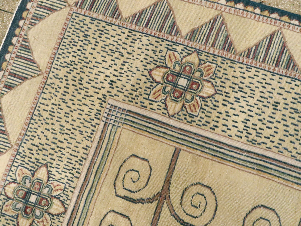 Vintage Indian Modern Rug, No.24834 - Gss