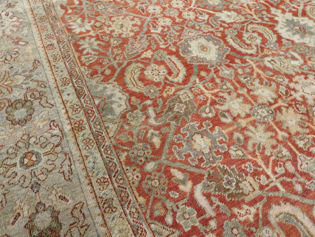 Antique Persian Mahal Room Size Carpet, No.24847 - Gss