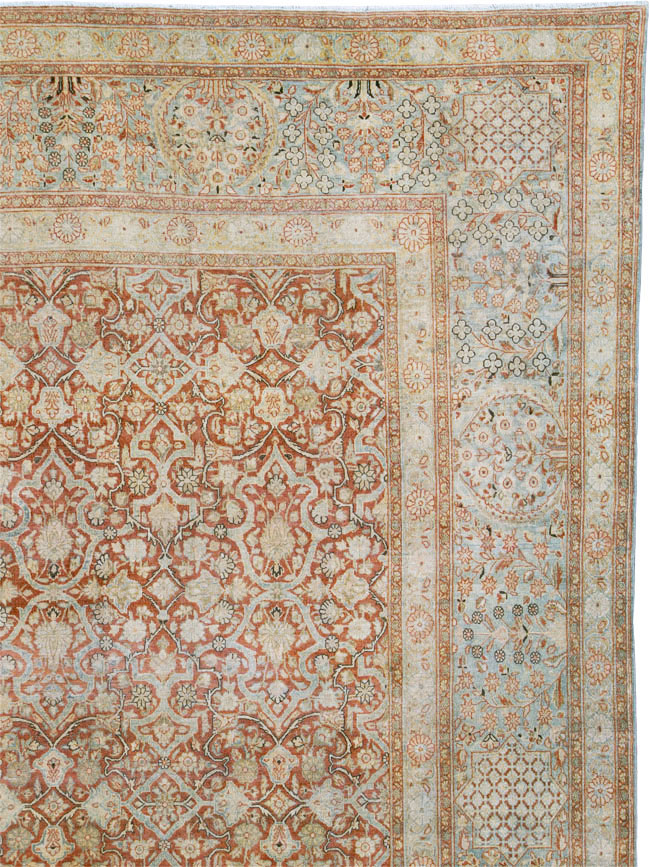 Antique Persian Kashan Carpet, No.24856 - Gss