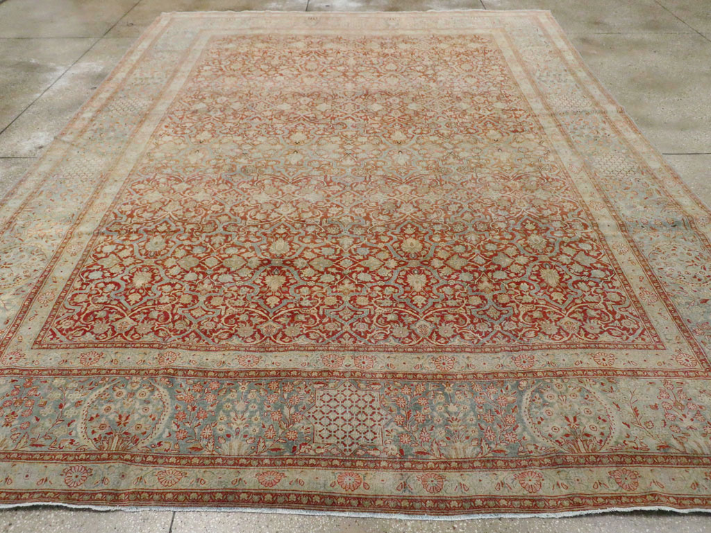 Antique Persian Kashan Carpet, No.24856 - Gss