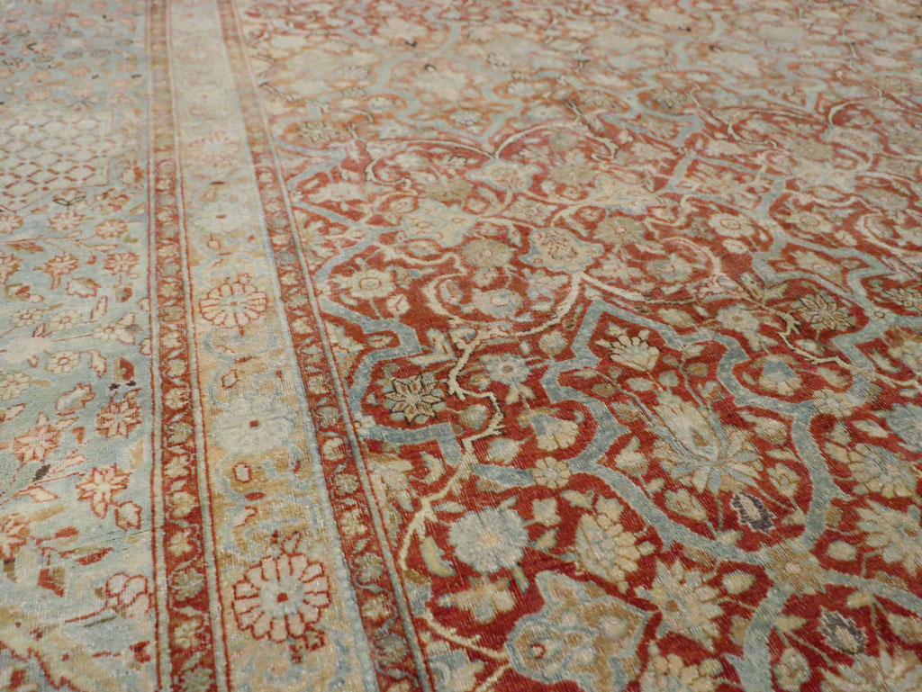 Antique Persian Kashan Carpet, No.24856 - Gss