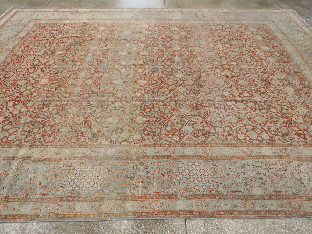 Antique Persian Kashan Carpet, No.24856 - Gss