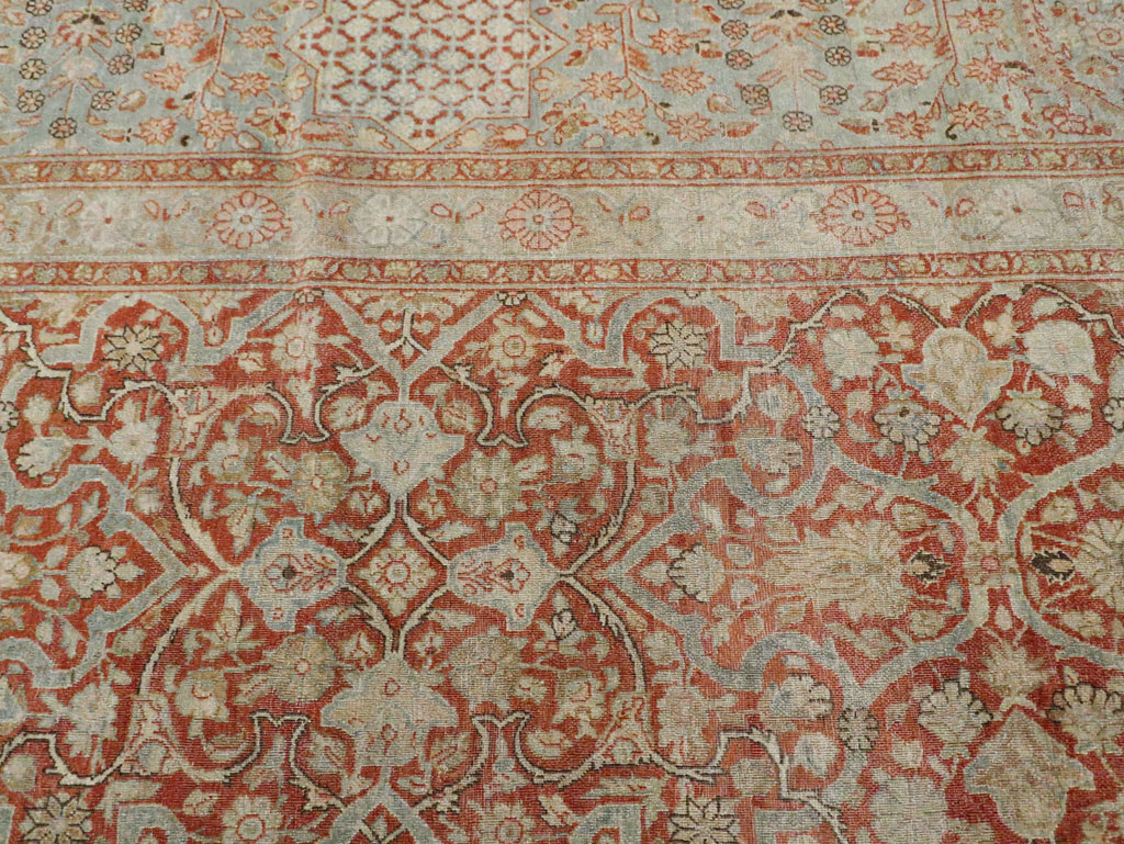 Antique Persian Kashan Carpet, No.24856 - Gss