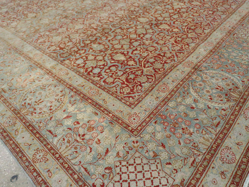 Antique Persian Kashan Carpet, No.24856 - Gss