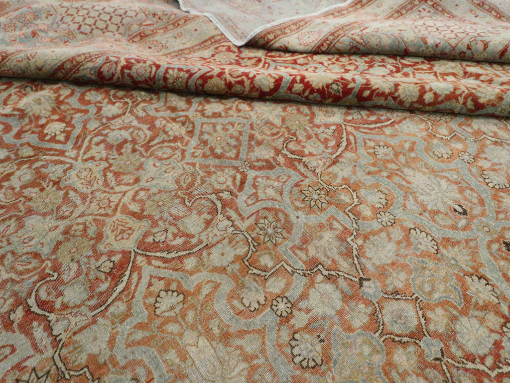 Antique Persian Kashan Carpet, No.24856 - Gss