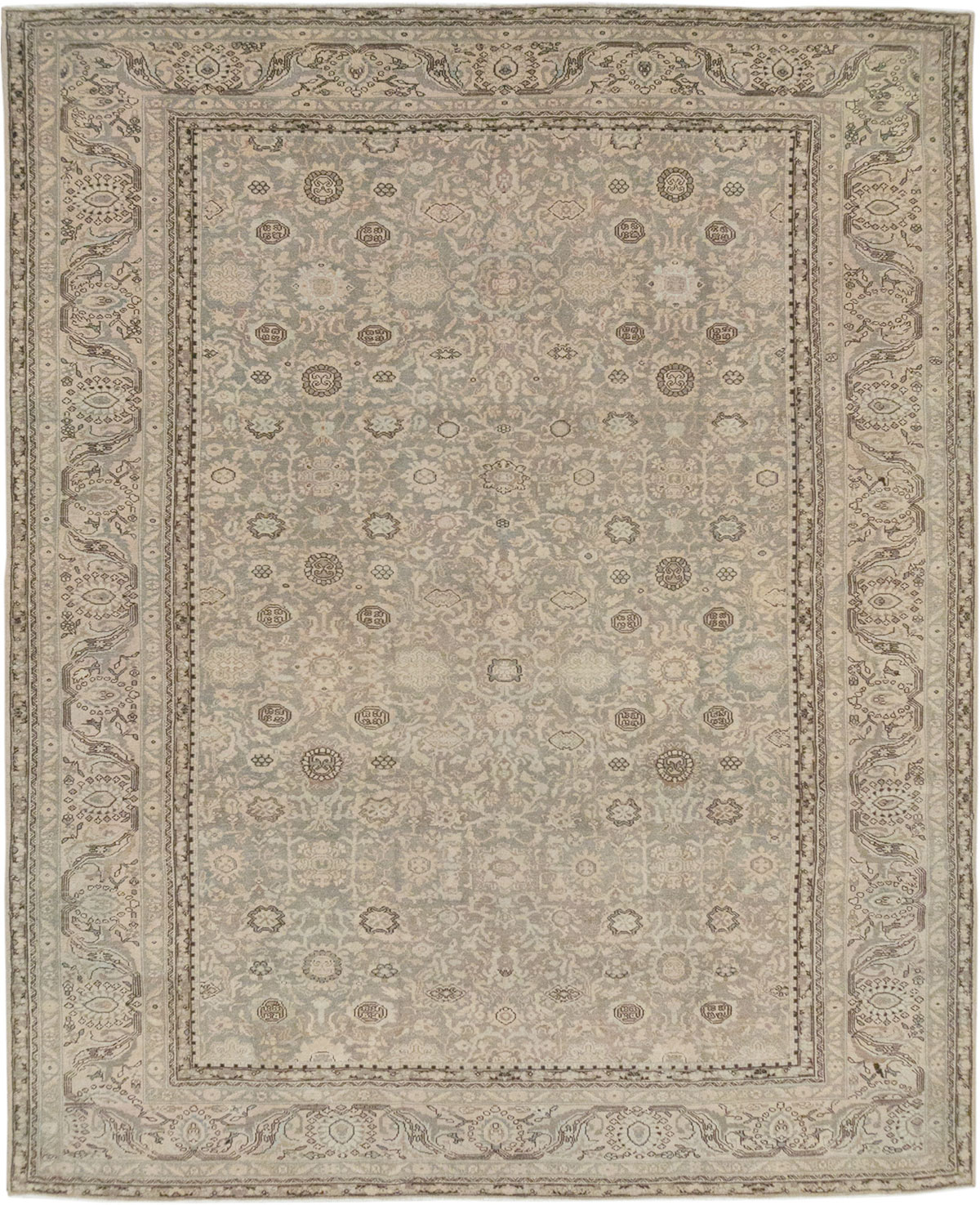 Vintage Persian Malayer Room Size Carpet, No.24871 - Gss