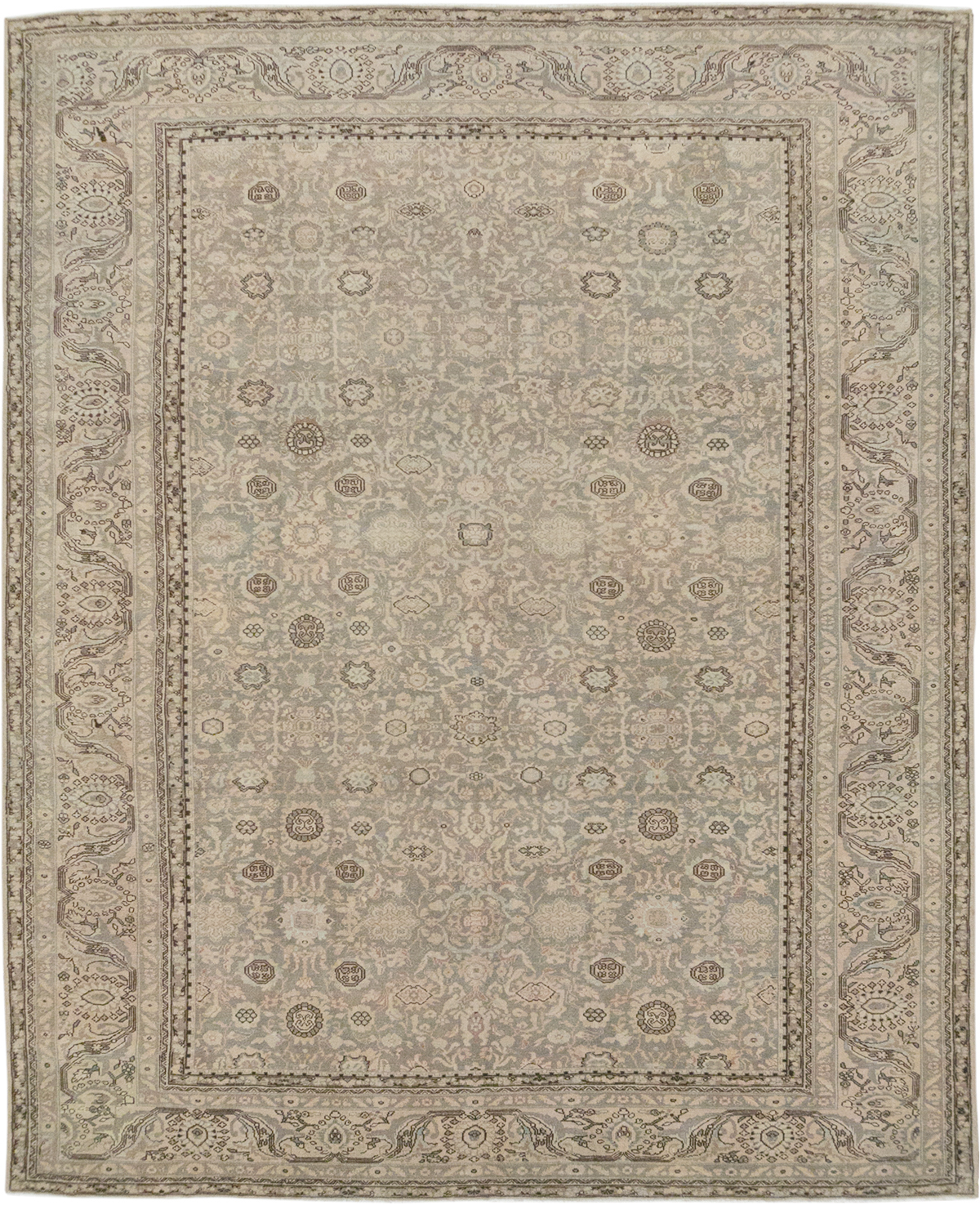 Vintage Persian Malayer Room Size Carpet, No.24871 - Gss