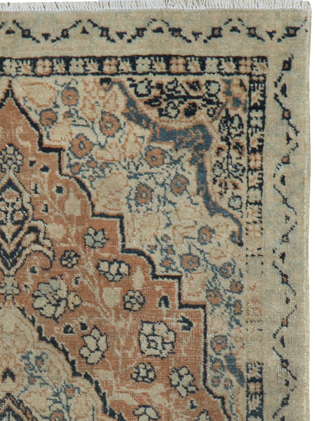 Antique Persian Tabriz Hagi Jalili Throw Rug, No.24874 - Gss