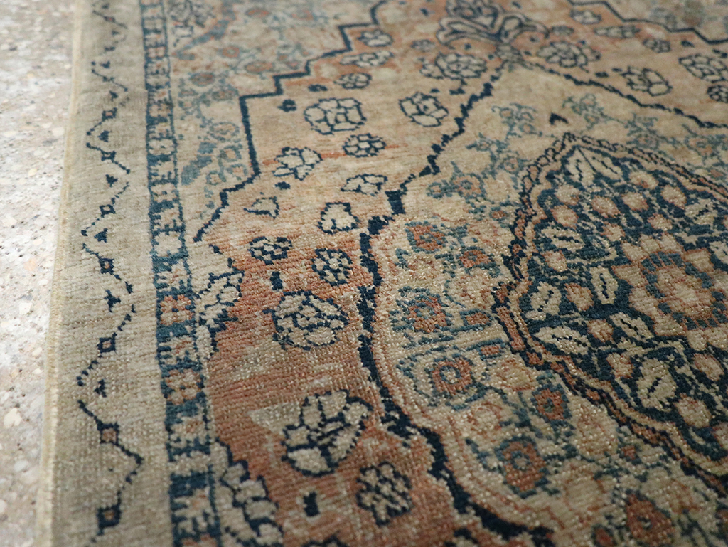 Antique Persian Tabriz Hagi Jalili Throw Rug, No.24874 - Gss