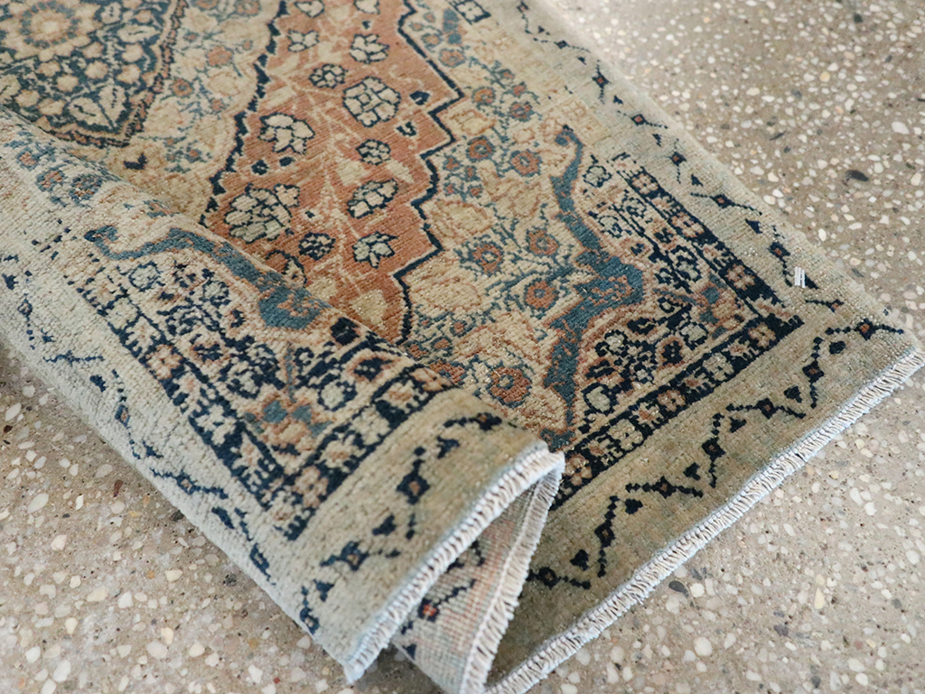 Antique Persian Tabriz Hagi Jalili Throw Rug, No.24874 - Gss