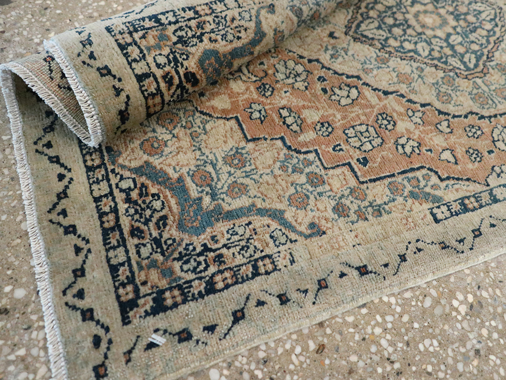 Antique Persian Tabriz Hagi Jalili Throw Rug, No.24874 - Gss