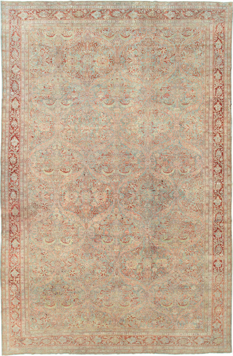 Antique Persian Mahal Large Carpet, No.24875 - Gss