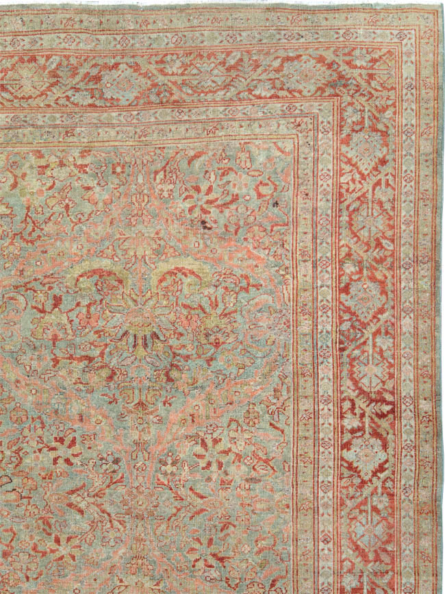 Antique Persian Mahal Large Carpet, No.24875 - Gss