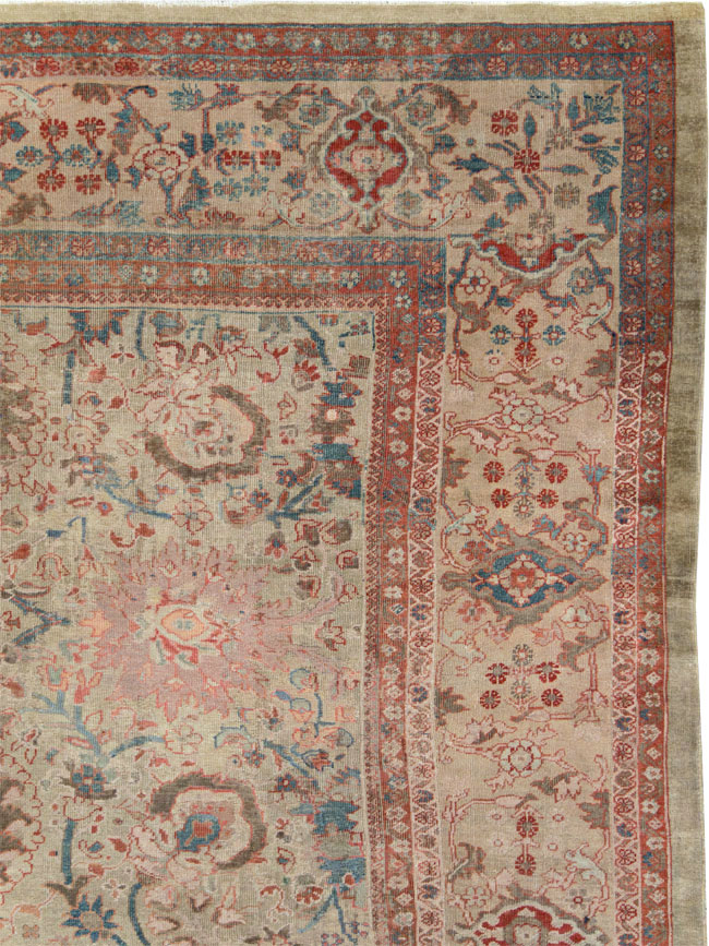 Antique Persian Sultanabad Carpet, No.24878 - Gss