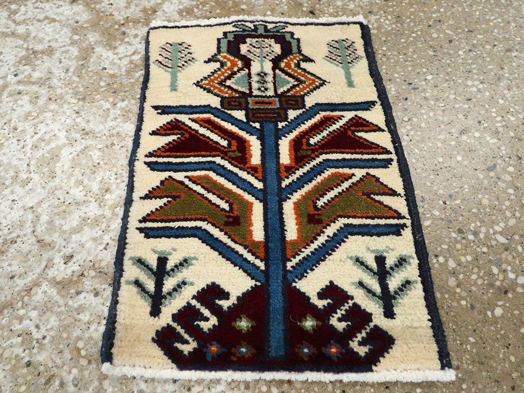 Vintage Persian Baluch Pictorial Rug (Pair: 1 of 2), No.24895 - Gss