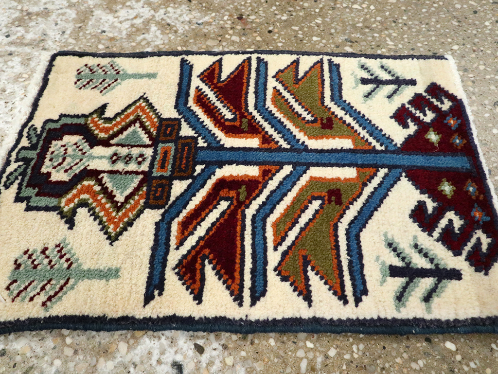 Vintage Persian Baluch Pictorial Rug (Pair: 1 of 2), No.24895 - Gss