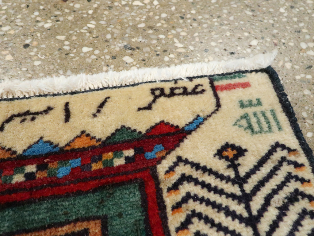 Vintage Persian Baluch Pictorial Rug (Pair: 1 of 2), No.24897 - Gss