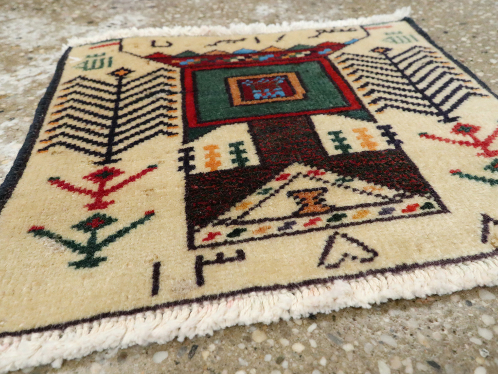 Vintage Persian Baluch Pictorial Rug (Pair: 1 of 2), No.24897 - Gss