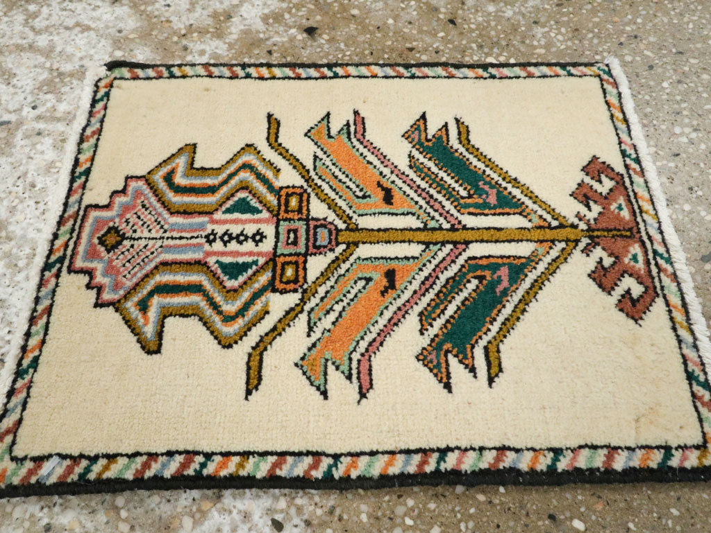 Vintage Persian Baluch Pictorial Rug, No.24898 - Gss
