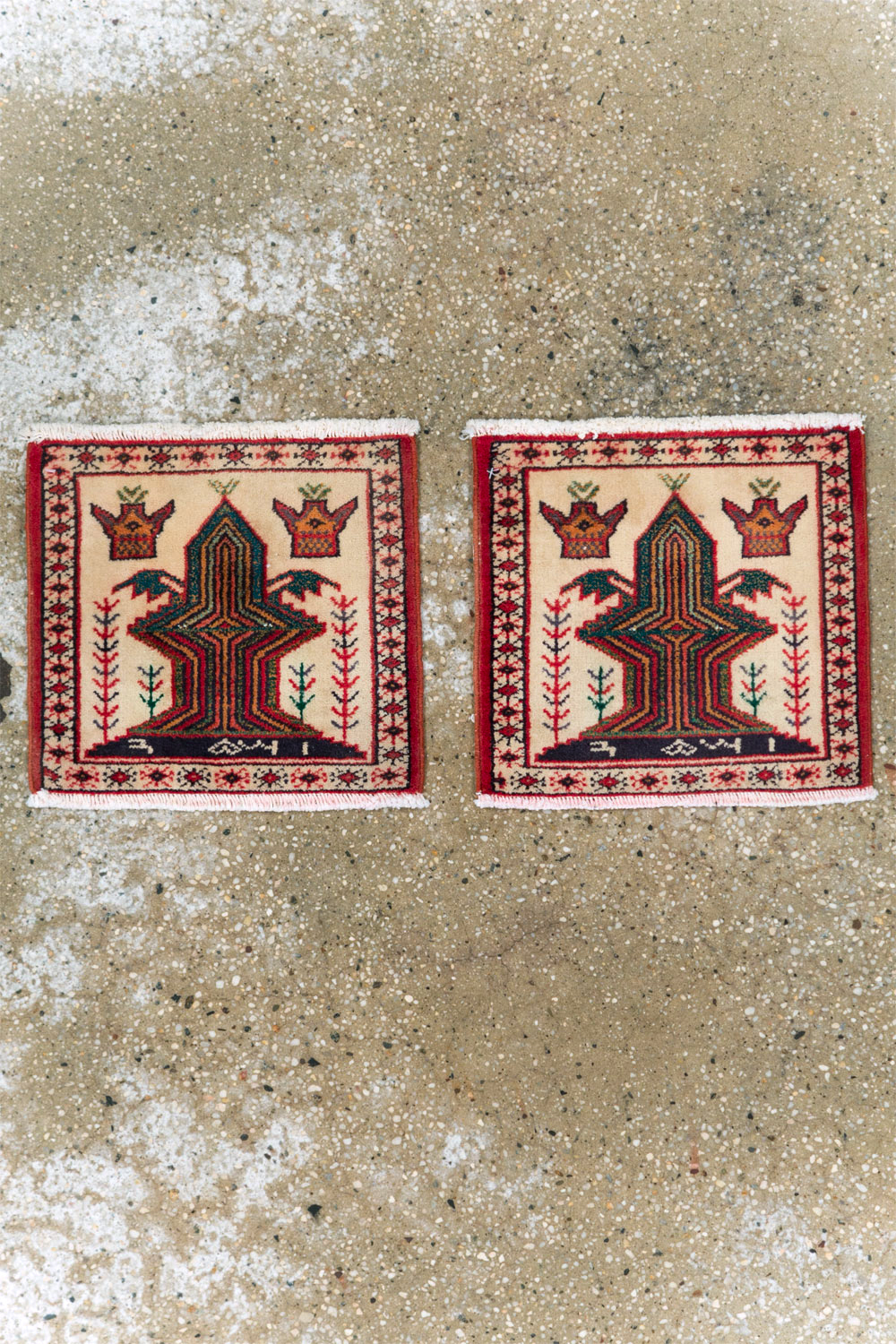 Vintage Persian Pictorial Baluch Rug (Pair: 1 of 2), No.24899 - Gss