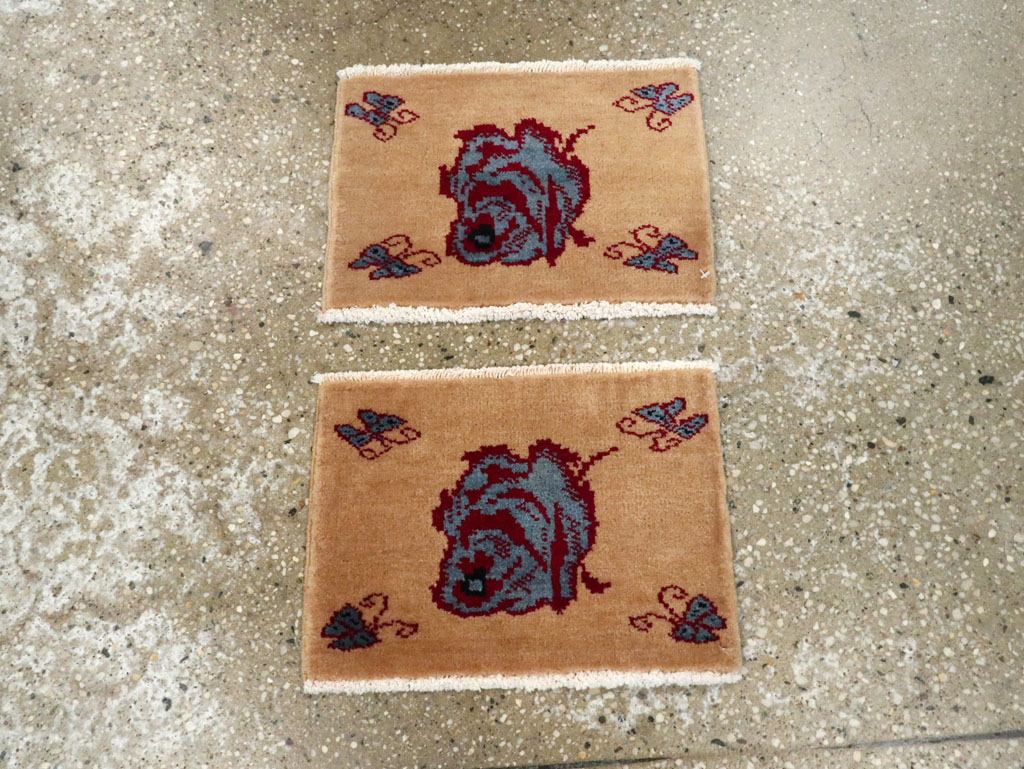 Vintage Persian Pictorial Baluch Rug (Pair: 1 of 2), No.24907 - Gss