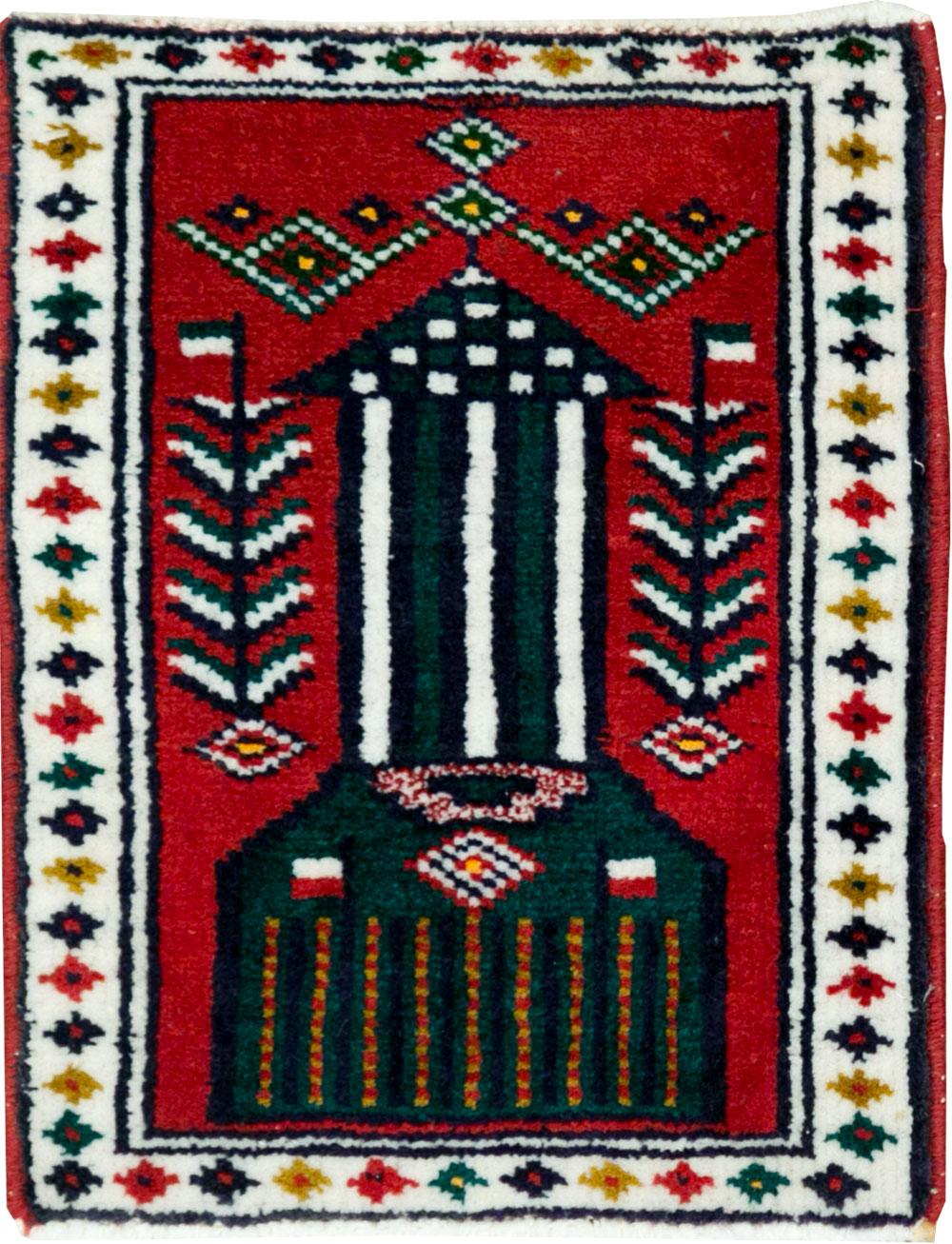 Vintage Persian Pictorial Baluch Rug (Pair: 2 of 2), No.24908 - Gss