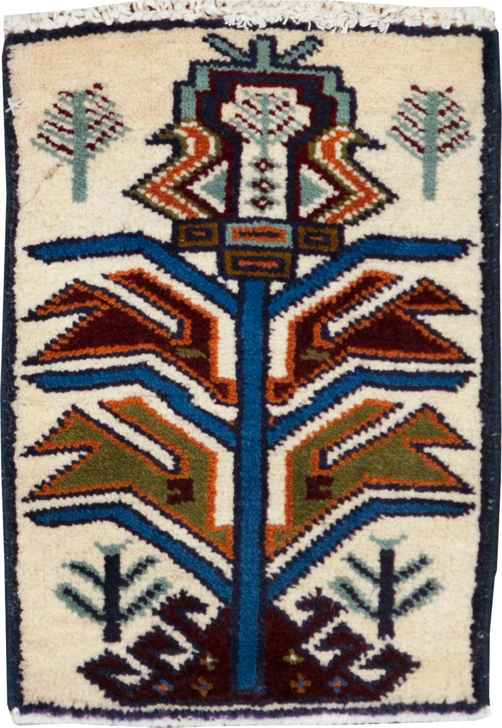 Vintage Persian Baluch Pictorial Rug (Pair: 2 of 2), No.24913 - Gss