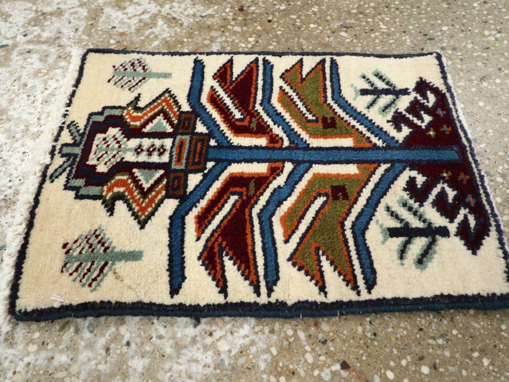 Vintage Persian Baluch Pictorial Rug (Pair: 2 of 2), No.24913 - Gss