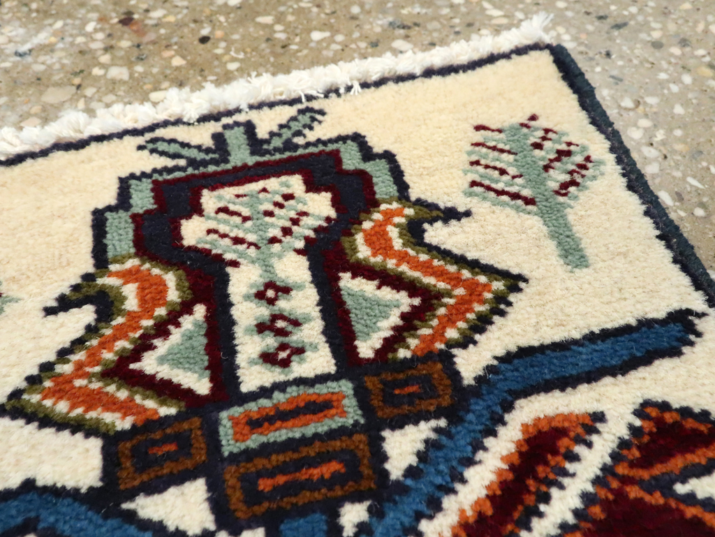 Vintage Persian Baluch Pictorial Rug (Pair: 2 of 2), No.24913 - Gss