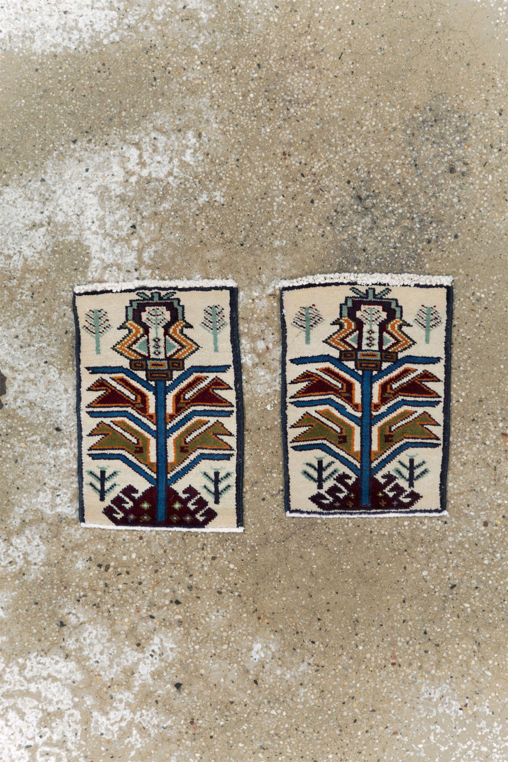 Vintage Persian Baluch Pictorial Rug (Pair: 2 of 2), No.24913 - Gss