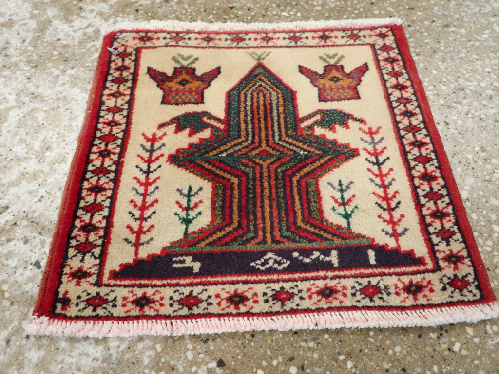 Vintage Persian Pictorial Baluch Rug (Pair: 2 of 2), No.24917 - Gss