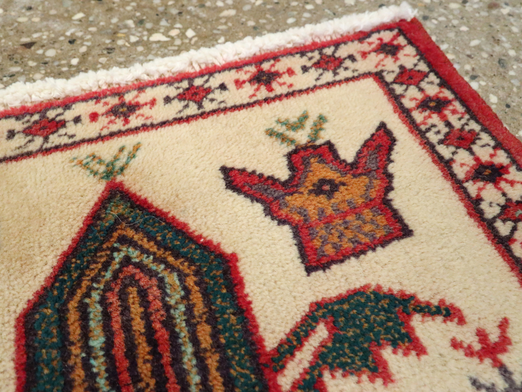 Vintage Persian Pictorial Baluch Rug (Pair: 2 of 2), No.24917 - Gss