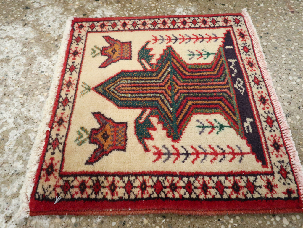 Vintage Persian Pictorial Baluch Rug (Pair: 2 of 2), No.24917 - Gss