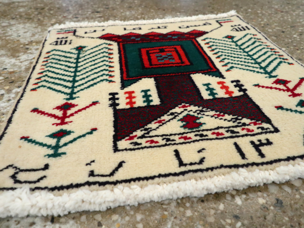 Vintage Persian Baluch Pictorial Rug (Pair: 2 of 2), No.24919 - Gss