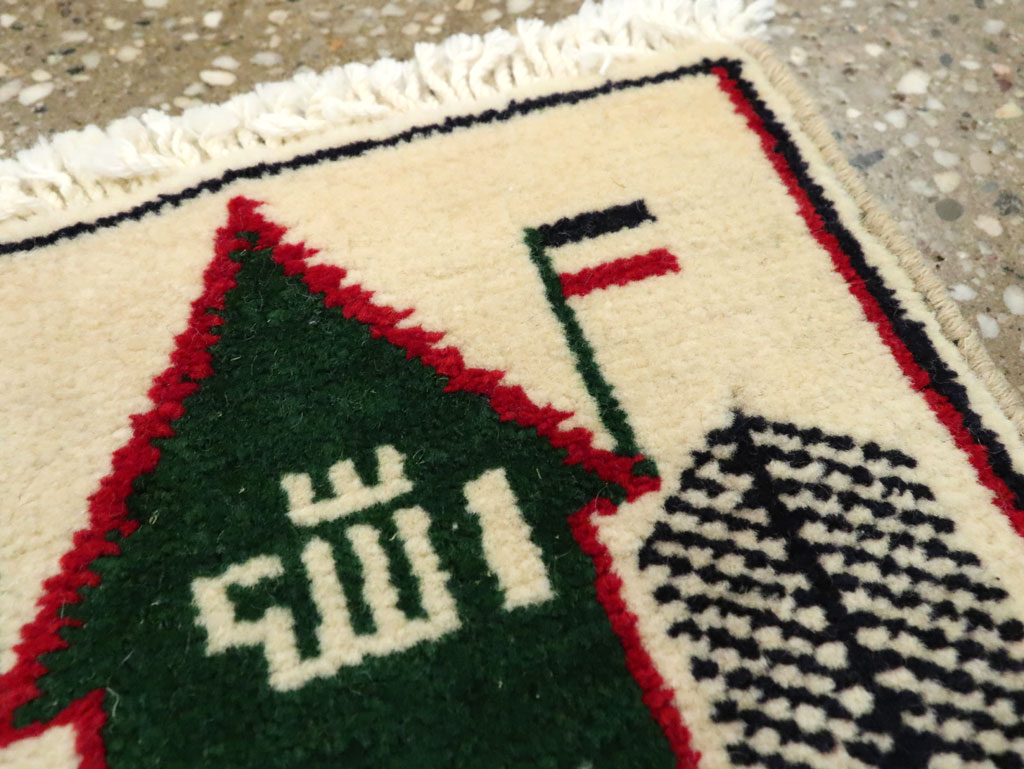 Vintage Persian Baluch Pictorial Rug, No.24922 - Gss