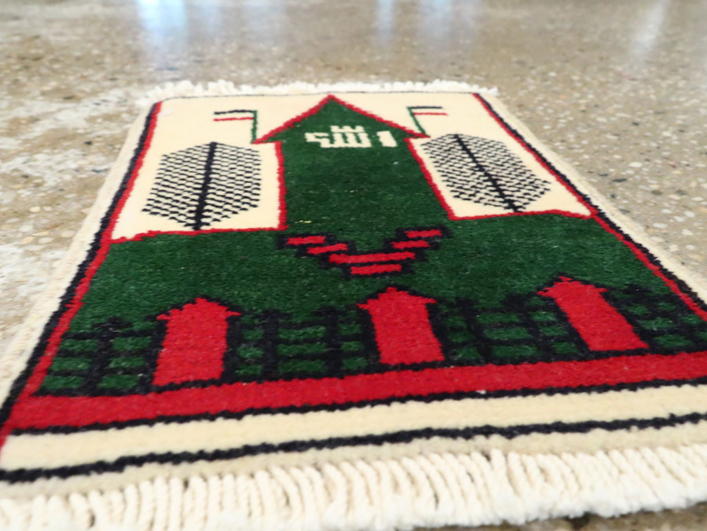 Vintage Persian Baluch Pictorial Rug, No.24922 - Gss